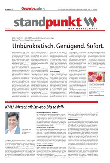 Standpunkt 499, 20.03.2020