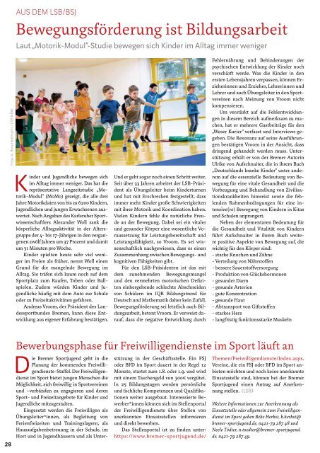 Bremer Sport Frühjahr 2020