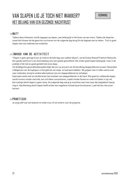 Activiteitenaanbod kwb 2020 - info voor bestuursleden