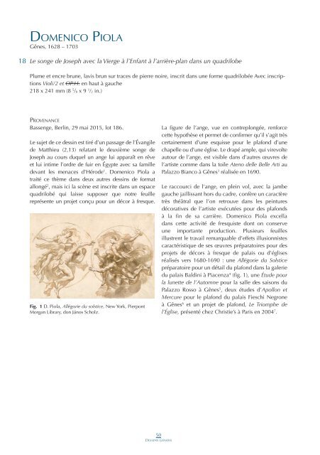 XIV - Genoese Drawings - Marty de Cambiaire