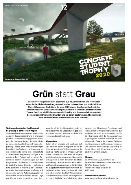 architektur Fachmagazin Ausgabe 2 2020