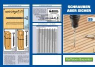 Tipps und Tricks Schrauben (PDF, 1.9 MB) - Raiffeisen Baucenter