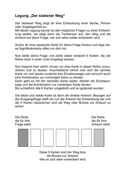 Kartenlegen ausführlich erklärt - Die Lenormandkarten und kleinen Legungen Band 1 (Leseprobe)