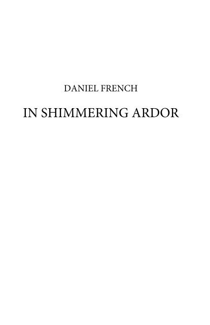 In Shimmering Ardor - Full Score (Transposed)