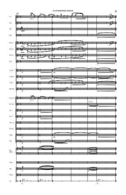 In Shimmering Ardor - Full Score (Transposed)