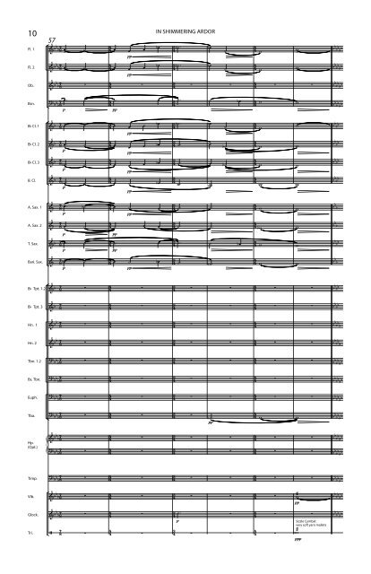 In Shimmering Ardor - Full Score (Transposed)