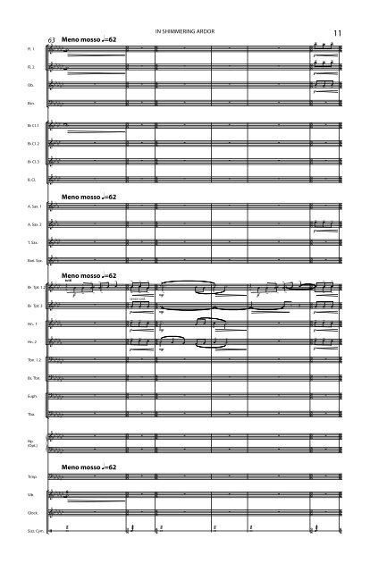 In Shimmering Ardor - Full Score (Transposed)