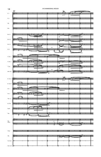 In Shimmering Ardor - Full Score (Transposed)