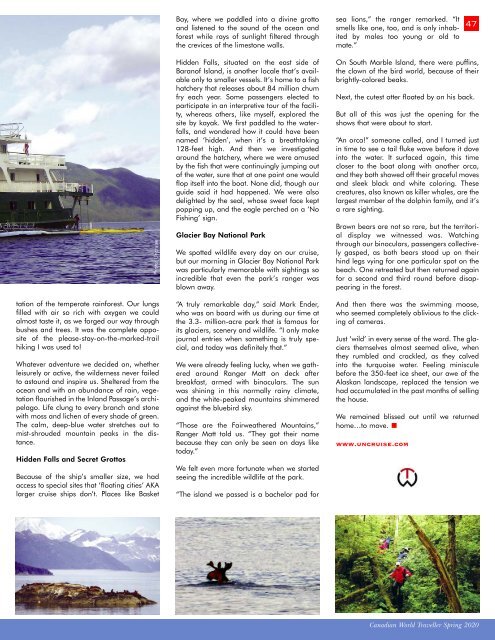 Canadian World Traveller Spring 2020 Issue