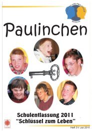 Heft 31 - Juli 2011 - vinzenz-von-paul-schule