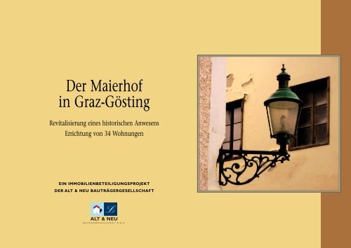 Der Maierhof in Graz-Gösting - Baumeister-Leitner