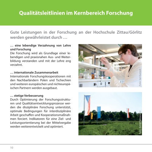 Qualitätsverständnis der Hochschule Zittau/Görlitz