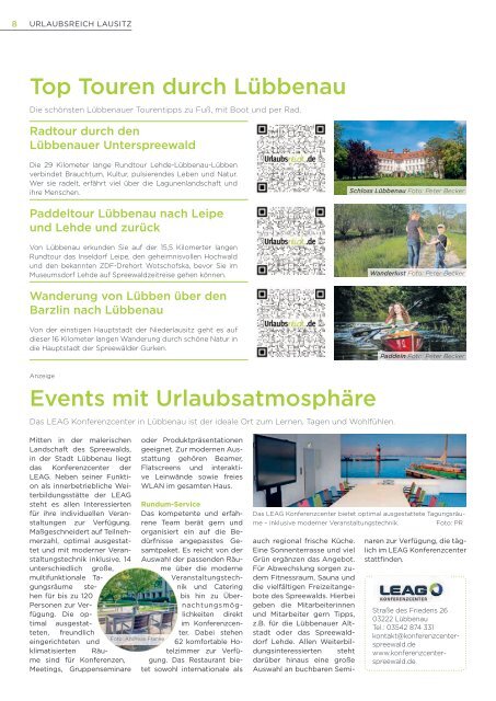 Urlaubsreich Lausitz  Frühjahr/Sommer 2020