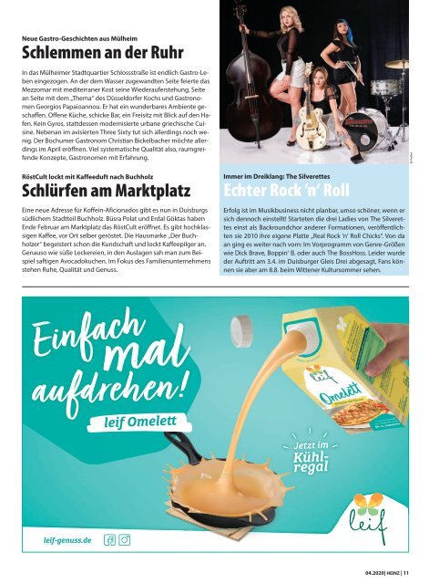 04_2020 HEINZ Magazin Duisburg, Oberhausen, Mülheim