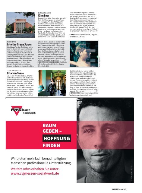 04_2020 HEINZ Magazin Duisburg, Oberhausen, Mülheim