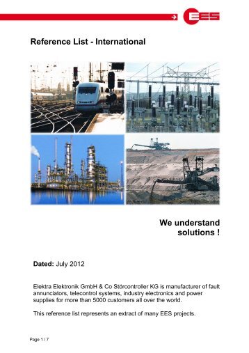 Dated - EES Elektra Elektronik GmbH & Co. Störcontroller KG