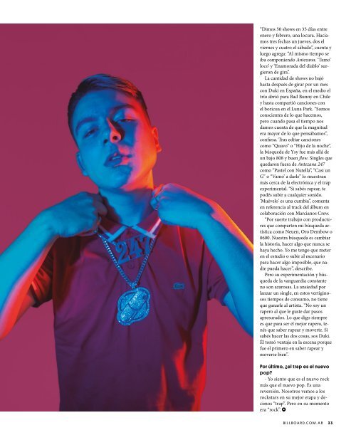 Billboard Argentina Enero 2019