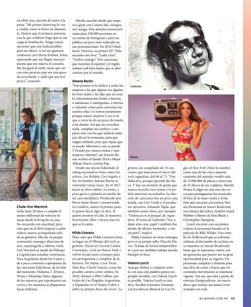 Billboard Argentina Enero 2019