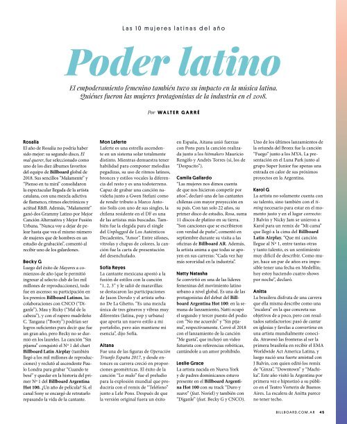 Billboard Argentina Enero 2019