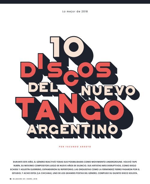 Billboard Argentina Enero 2019