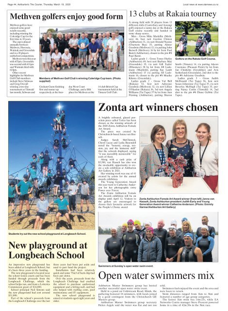 Ashburton Courier: March 19, 2020