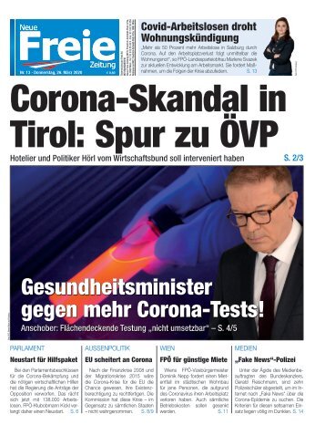 Corona-Skandal in Tirol: Spur zu ÖVP