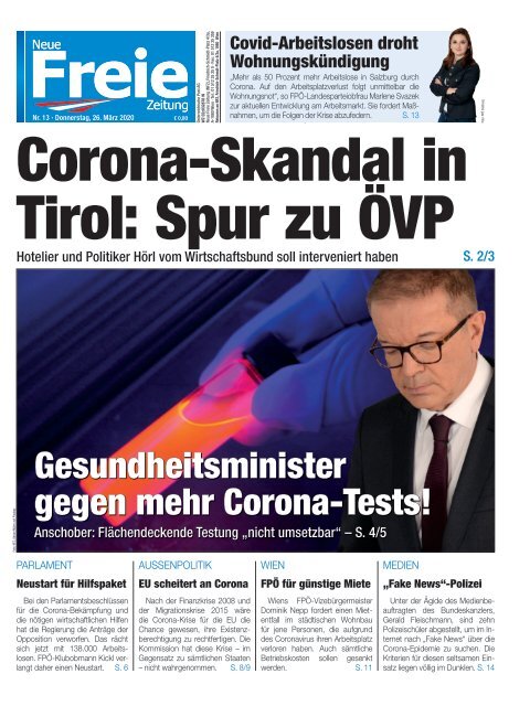 Corona-Skandal in Tirol: Spur zu ÖVP