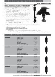 AS Drive Units for Augers - Kinshofer