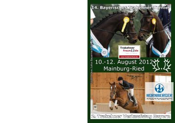 Reitpferde - Trakehner in Bayern