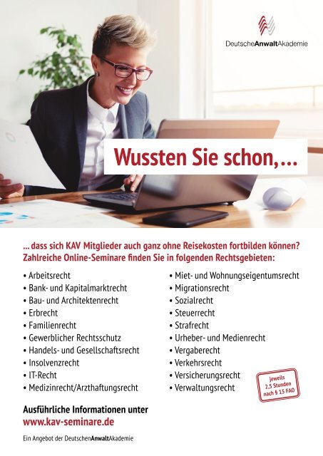 KAV MAGAZIN  | Ausgabe 01/2020