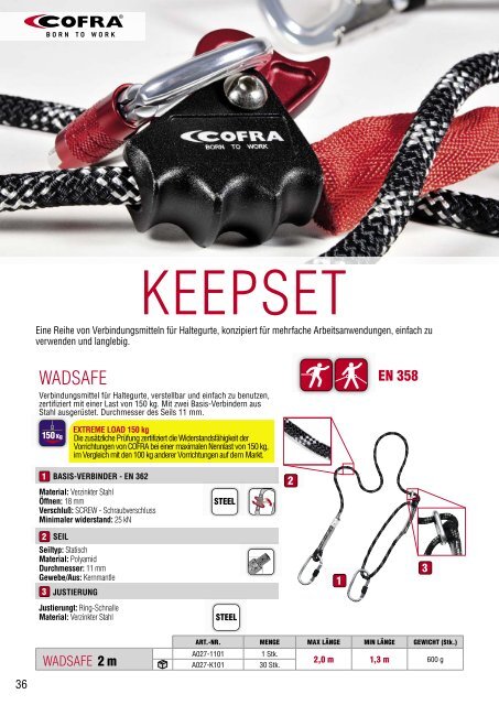 K3S COFRA FALL PROTECTION 2020