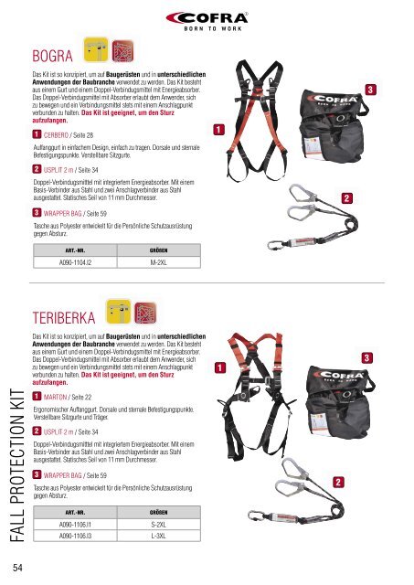 K3S COFRA FALL PROTECTION 2020