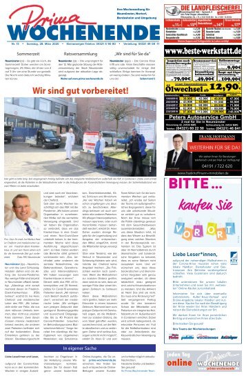Prima Wochenende 13 2020