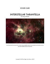 Zare - Interstellar Tarantella strings - Full Score