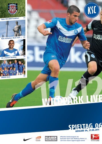 Stadionzeitung 6. Spieltag (KSC - FSV Frankfurt) - Karlsruher SC