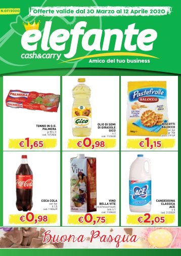 Volantino Elefante Cash&Carry dal 30 Marzo al 12 Aprile