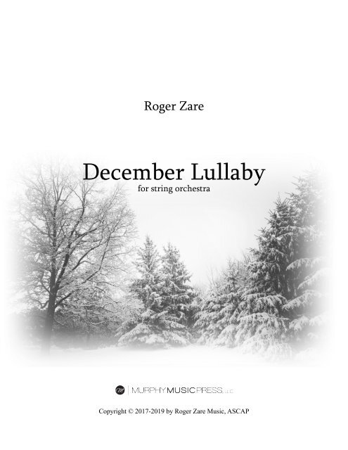Zare - December Lullaby (String Score)