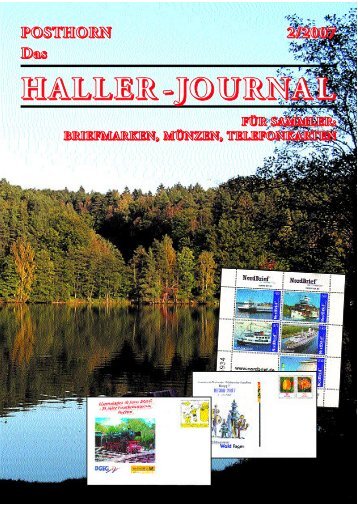 HALLER-Journal 2007 Ausgabe 2 (1.51 MB) - Briefmarken HALLER