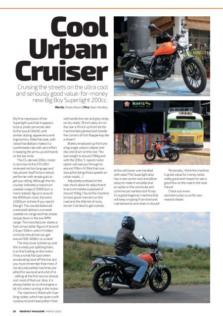 RideFast Magazine March 2020