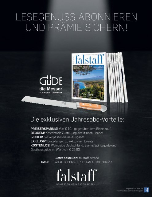 E-Paper | Falstaff Magazin Deutschland 04/2019