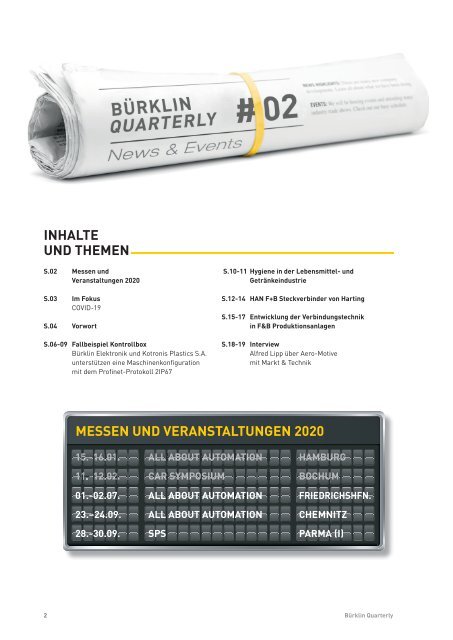 Bürklin Elektronik Quarterly # 02 Deutsch