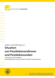 Situation von Postdoktorandinnen und Postdoktoranden