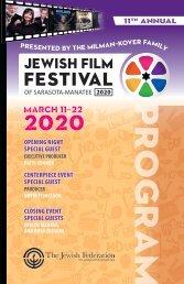 2020 Jewish Film Festival of Sarasota-Manatee