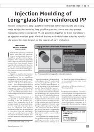 Injection Moulding of Long-glassfibre-reinforced PP - Krauss Maffei