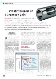 Plastifizieren in kürzester Zeit - Krauss Maffei