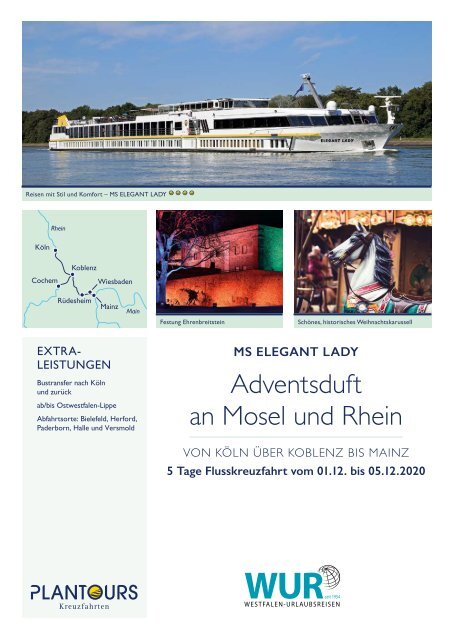 MS Elegant Lady | Adventsduft an Mosel und Rhein