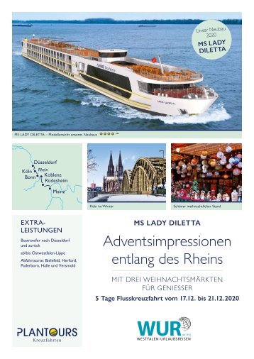 MS Lady Diletta | Adventsimpressionen entlang des Rheins
