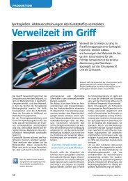 Verweilzeit im Griff - Krauss Maffei