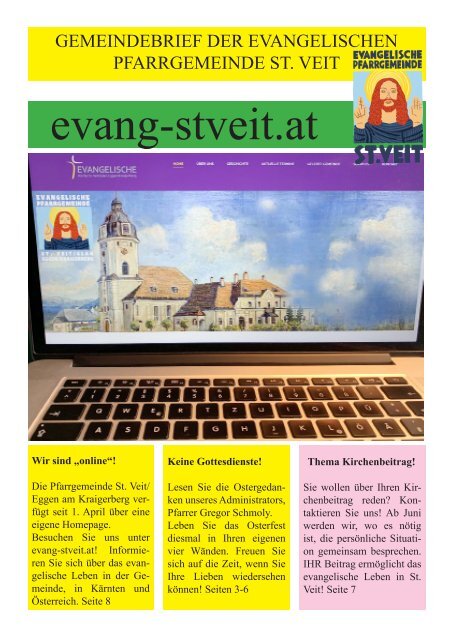 Evangelische Kirchenzeitung Frühjahr 2020