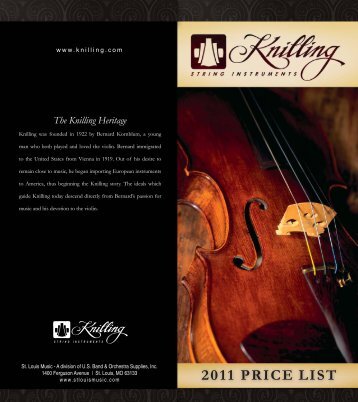 knilling price list